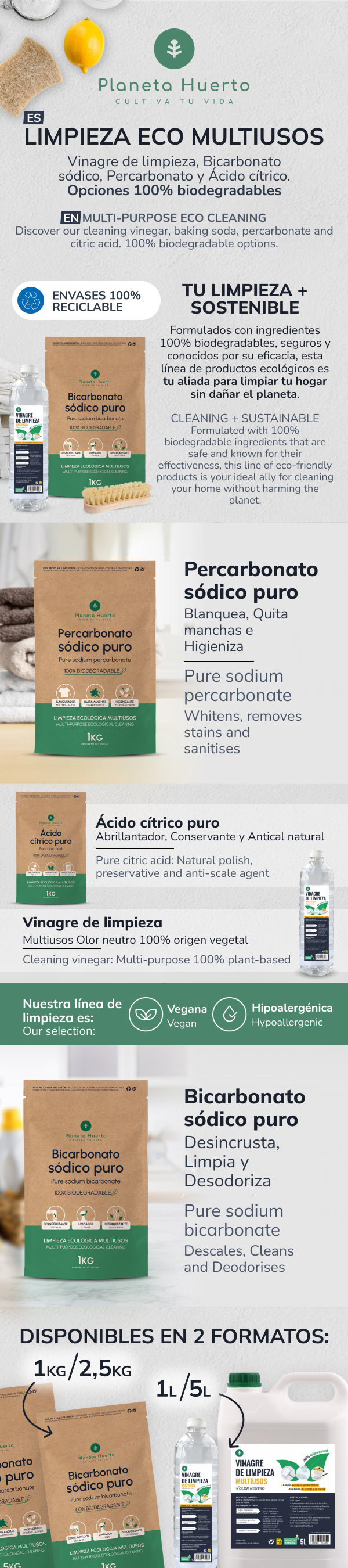 Natriumpercarbonaat Planeta Huerto 2,5 kg