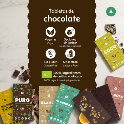 Pure chocoladereep 75% met hazelnoten ECO Planeta Huerto 70 g