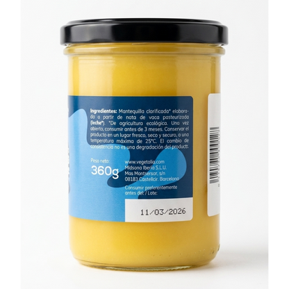 Ghee geklaarde boter 100% natuurlijk Vegetalia 450 ml