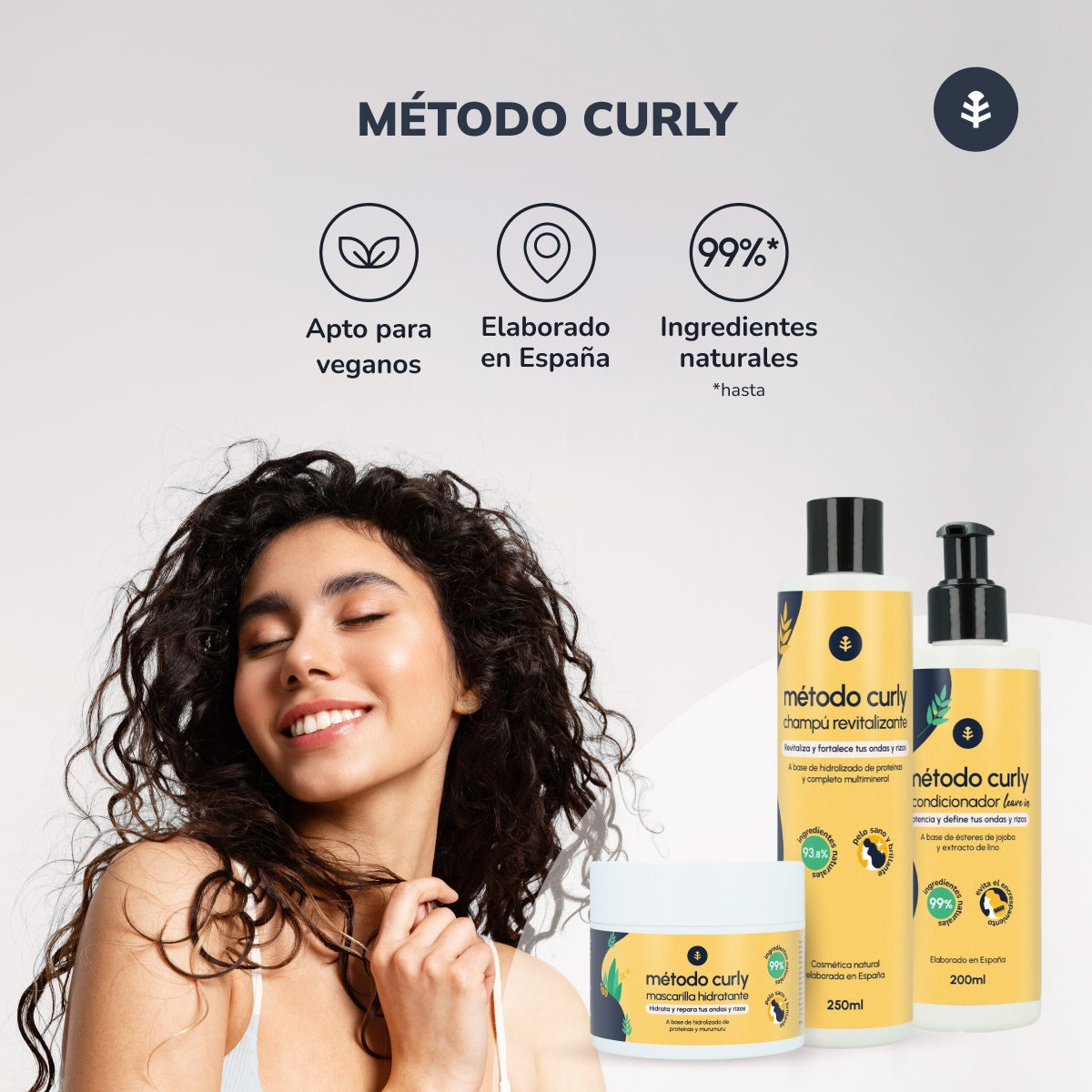 Hydrolysed Protein Shampoo Krullend Methode Planet Orchard 250 ml