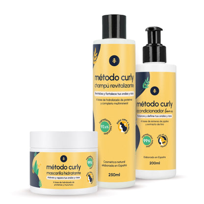 Krullen Methode Pakket: shampoo, masker en leave in Planeta Huerto