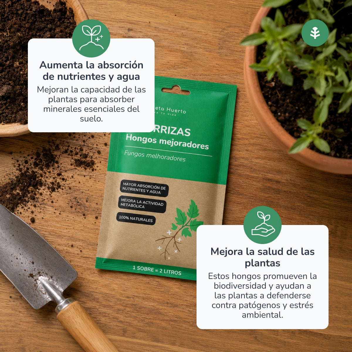 Mycorrhiza Planeta Huerto Zak voor 2 L