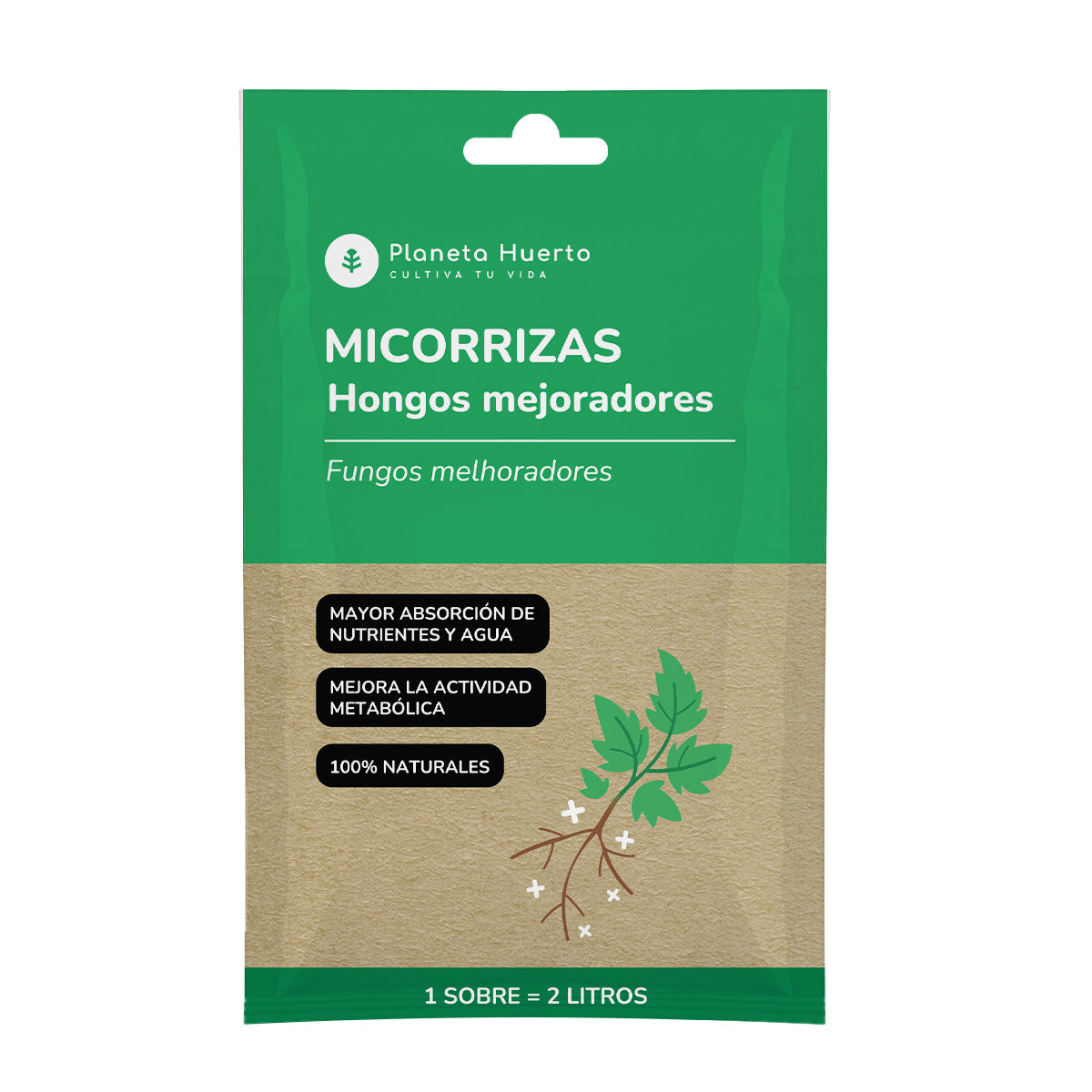 Pakket Mycorrhiza Planeta Huerto 5 stuks voor 10 l
