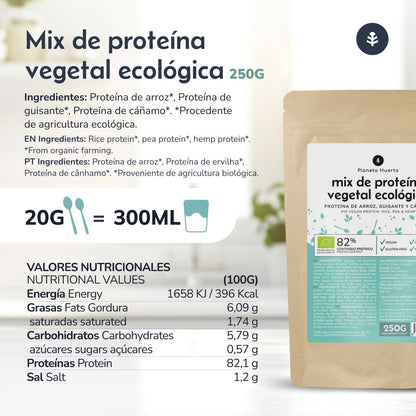 Veganistische proteïnemix voor sporters Planeta Huerto 250 g