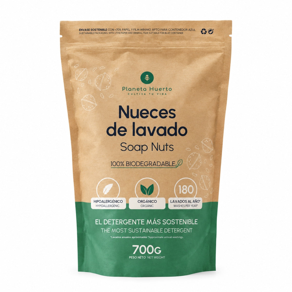 Planeta Huerto Gewassen walnoten 700 g