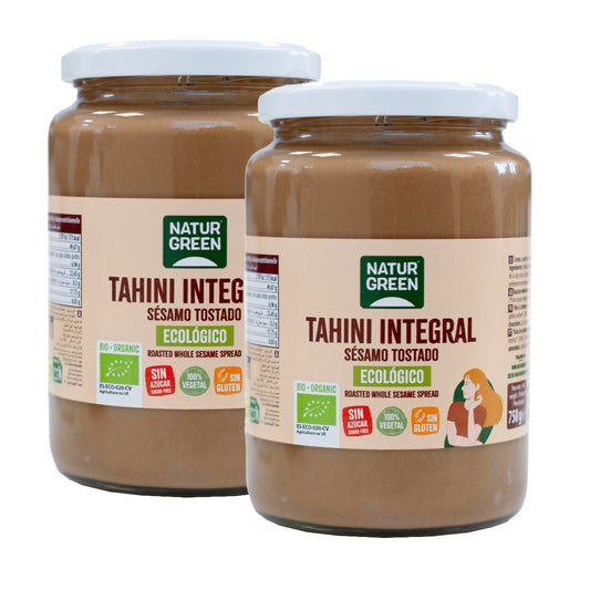 Pakket 2x geroosterde tahin Naturgreen van 800 g