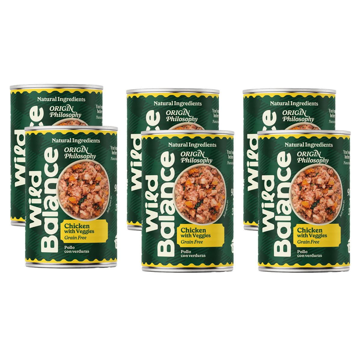 Barf-pakket kip voor honden 6 x 400 g Wild Balance