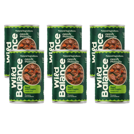 Barf-pakket kalfsvlees voor honden 6 x 400 g Wild Balance