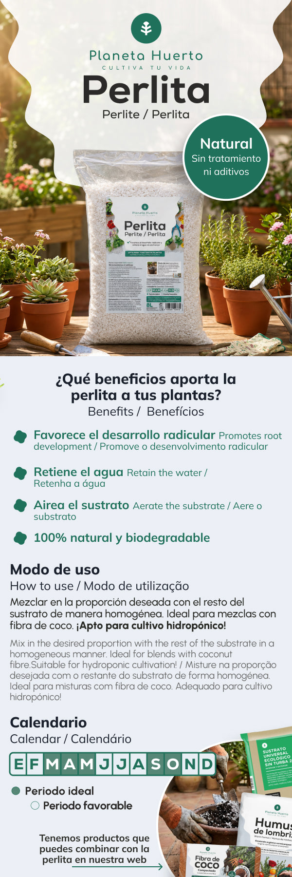 Perliet Planeta Huerto 8 liter