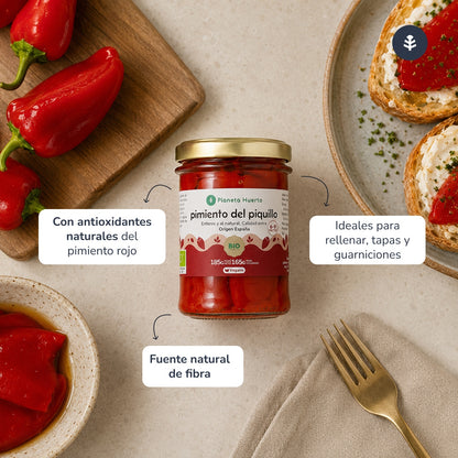 Hele piquillo-paprika ECO Planeta Huerto 185 g