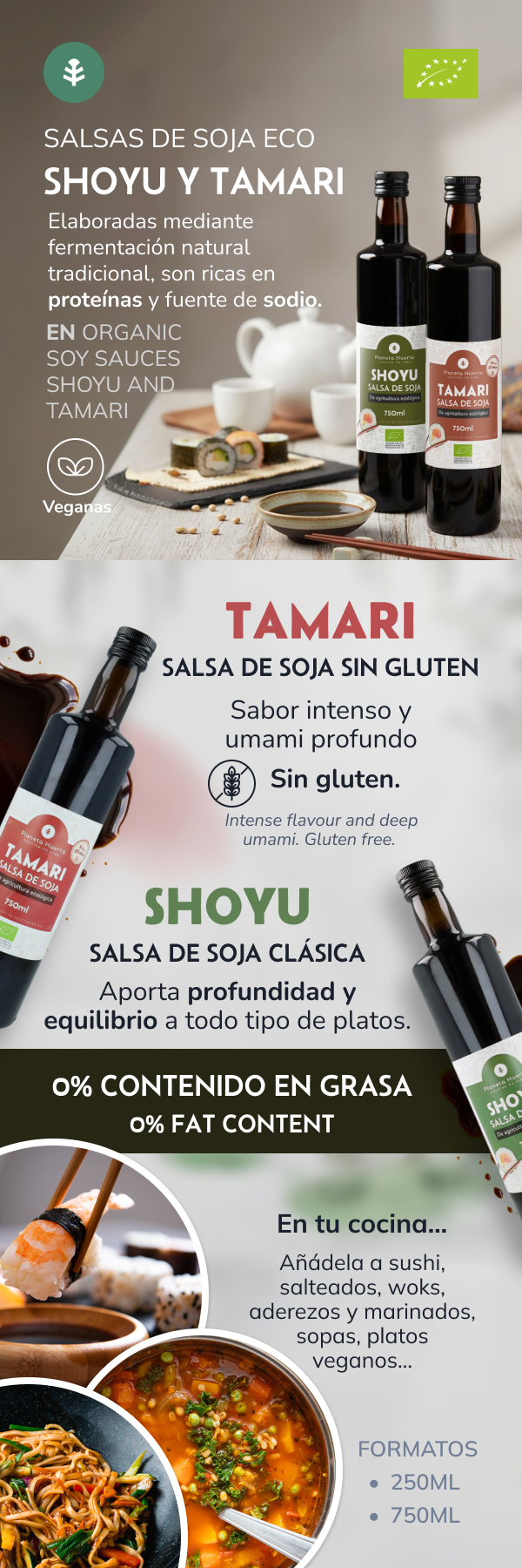 Sojasaus ECO Planeta Huerto 750 ml